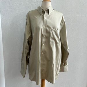 Geoffrey Beene Cotton Dress Shirt Size 16 1/2 Neck